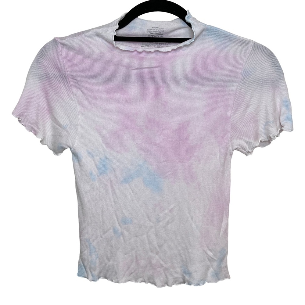NWOT Free People Movement Tie Dye Mock Neck Baby Tee